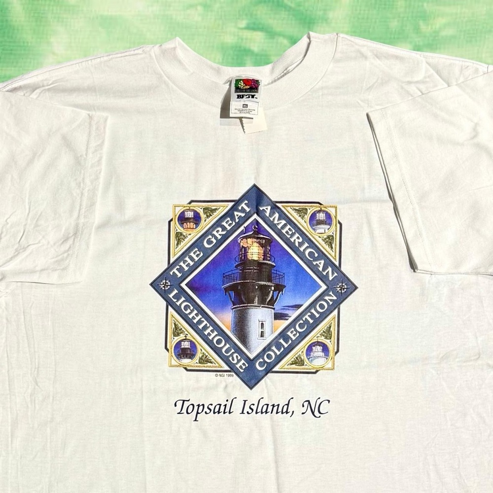 1999 AMERICAN LIGHT HOUSE COLLECTION TOP SAIL NC VINTAGE TEE XL
